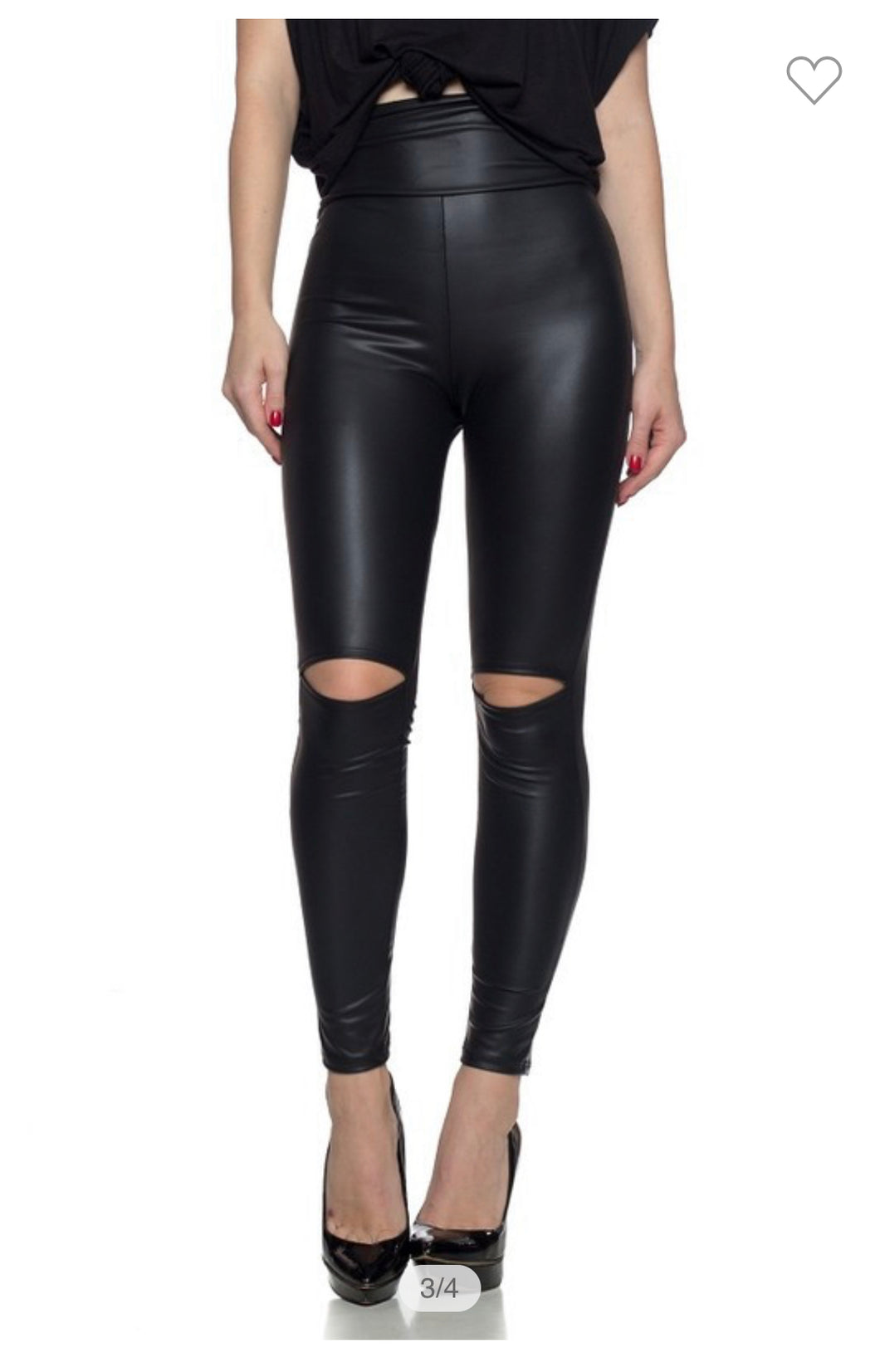 HIGH WAISTED BLACK LEGGINGS | BOTTOMS