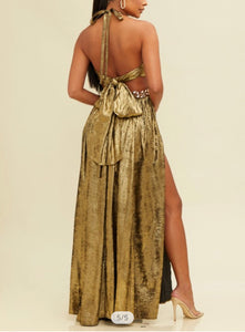 GOLD RUSH MAXI | DRESS